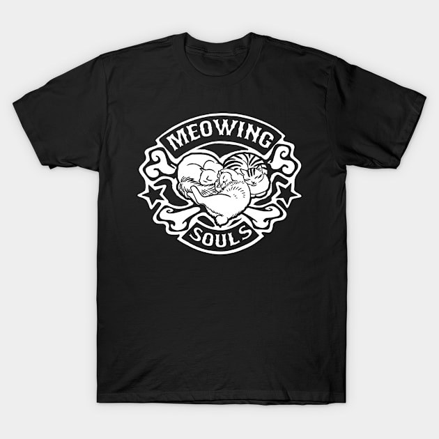 Meowing Souls T-Shirt by BradyRain